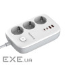 Мережевий фільтр COLORWAY CW-CHE34PDW White, 3 розетки, 2xUSB-C, 2xUSB, 2м