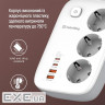 Мережевий фільтр COLORWAY CW-CHE34PDW White, 3 розетки, 2xUSB-C, 2xUSB, 2м