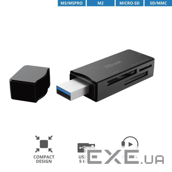 Зчитувач флеш-карт Trust Nanga USB 3.1 (21935)