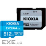 Карта пам'яті KIOXIA (Toshiba) microSDXC Exceria G3 512GB UHS-I U3 V30 A2 Class 10 + (LMEX3L512GG2)