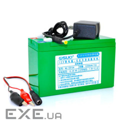 Акумуляторна батарея літієва QiSuo 12V 12A з елементами Li-ion 18650 (150X64,5X97,7) + (QS-12012ACH) Li-ion 18650 (150X6