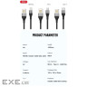 Дата кабель USB 2.0 AM to Lightning 1.0m 2.4A double-side grey XO (NB188-L-1-GR)