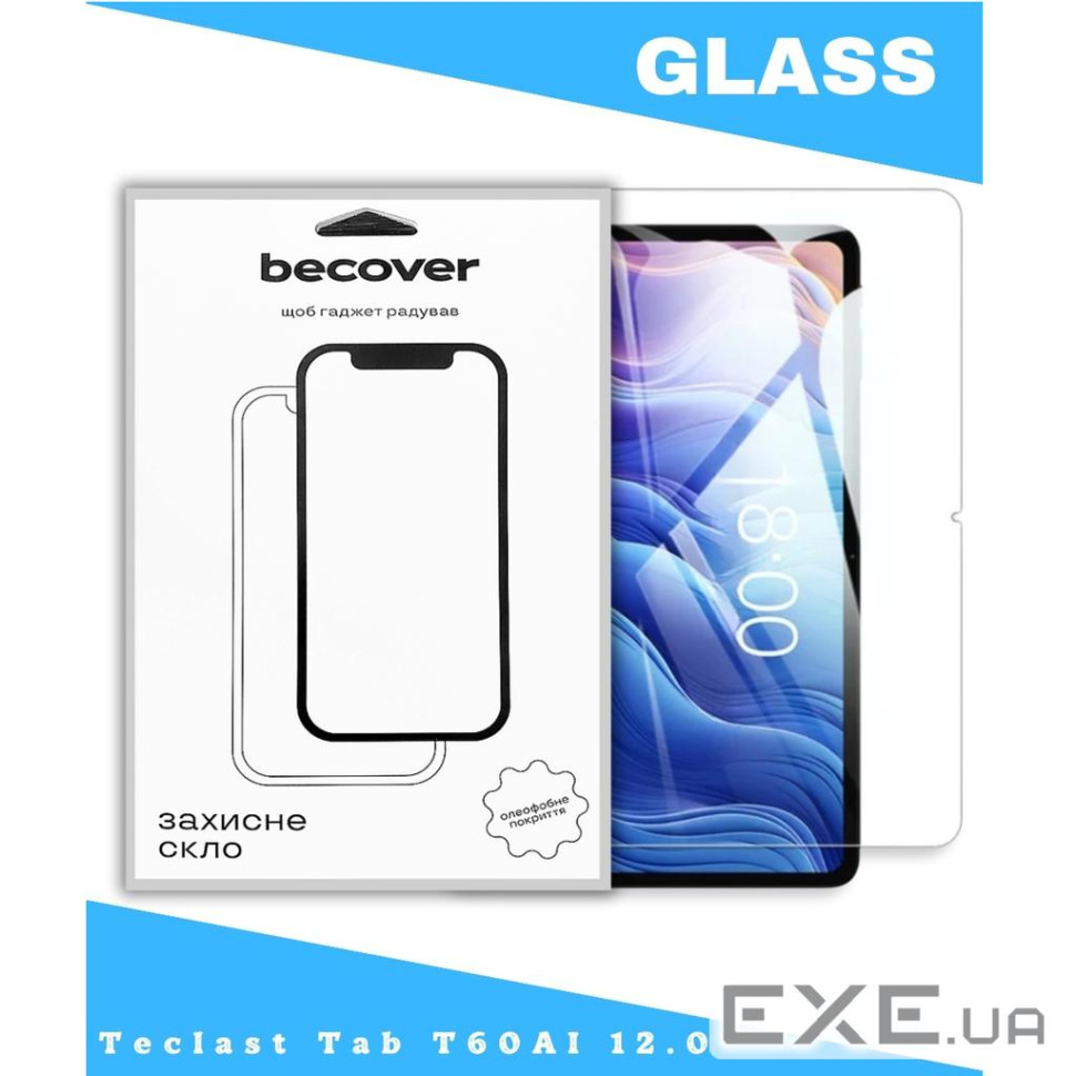 Защитное стекло BeCover для Teclast Tab T60AI 12.0" (714904)