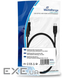 Дата кабель USB 2.0 AM to Micro 5P 1.2m Mediarange (MRCS138)