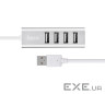 USB-хаб HOCO HB1 4USB Line machine Silver (6957531038146)