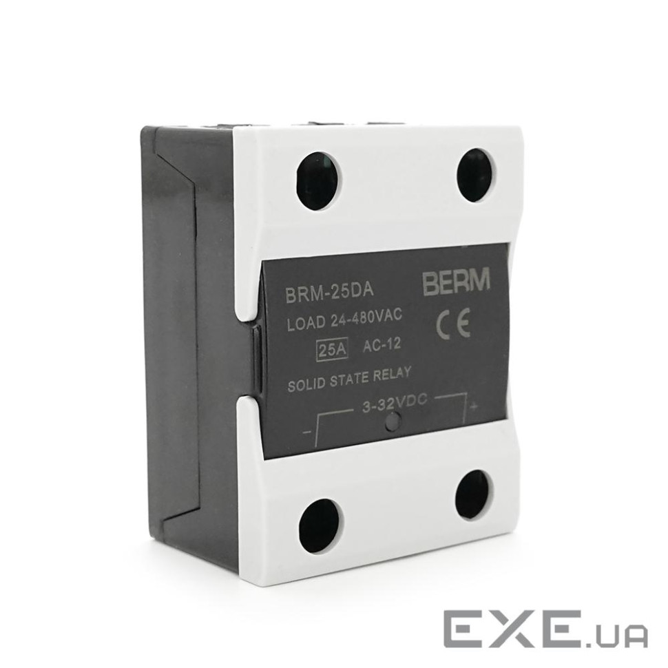 Твердотельне реле BERM BRM-25DA 25А 24-480VAC