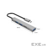 USB-хаб ORICO Type-C - USB3.0, 2xUSB2.0, TF (AH-12F-GY-BP)