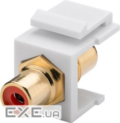 Перехідник Goobay аудіо RCA F/F (Keystone), Yellow Gold-Plated (75.07.9672-1)