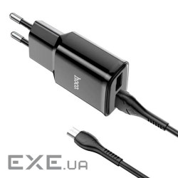 Набір СЗУ 110-240V HOCO C88A+ кабель Micro, 2xUSB, 2.4A, кабель 1м, Black, Box (C88A / MB) , Black, Box (C88A / MB)