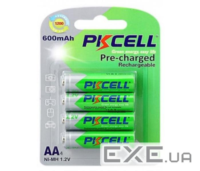 Акумулятор PkCell AA R6 NiMH 600mAh * 4 (PC/AA600-4BA)