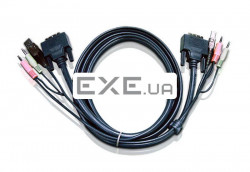 ATEN 2L-7D02UI USB DVI-I Single Link KVM Cable 1,8m, New!