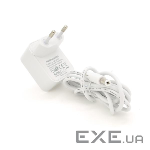 Адаптер живлення GA-1201000V 12V1A штекер 5,5*2,5, білий