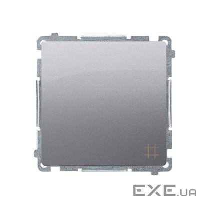 Выключатель перекрестный Basic, сталь inox (BMW7.01/21)