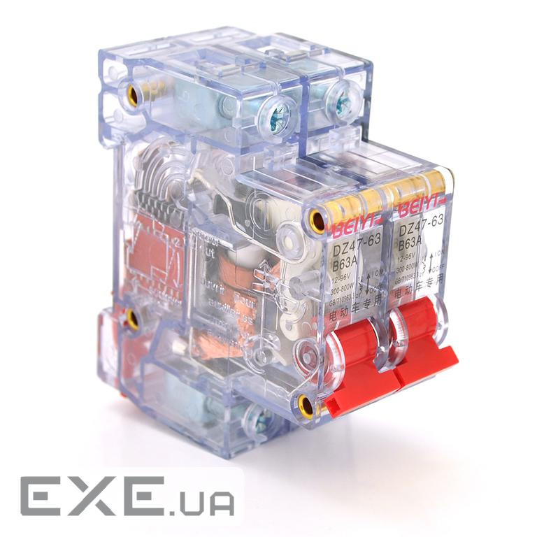 Автоматичний вимикач BEIYI YT-DZ47-63-2P-63A-TC