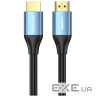 Кабель HDMI M - M, 8.0 м, V2.0, 4K 60Гц Aluminum alloy синій Vention (ALHSK)