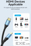 Кабель HDMI M - M, 8.0 м, V2.0, 4K 60Гц Aluminum alloy синій Vention (ALHSK)