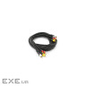 Кабель мультимедійний 3xRCA M to 3xRCA M 3.0m black Voltronic (YT-3хRCA(M)/3хRCA(M)-3.0P)