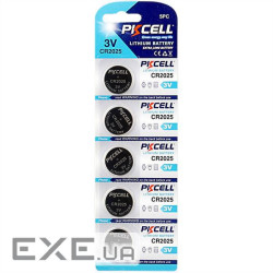 Батарейка CR2025, 3.0V Lithium Power, PKCELL, 5pcs/card (CR2025-5B)
