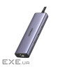 Концентратор Ugreen USB-C 6-in-1 3xUSB 3.0 + HDMI 4K@30Hz + RJ45 1000Mbps + PD silver (1 (UGR-15598)
