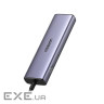 Концентратор Ugreen USB-C 6-in-1 3xUSB 3.0 + HDMI 4K@30Hz + RJ45 1000Mbps + PD silver (1 (UGR-15598)