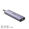 Концентратор Ugreen USB-C 6-in-1 3xUSB 3.0 + HDMI 4K@30Hz + RJ45 1000Mbps + PD silver (1 (UGR-15598)