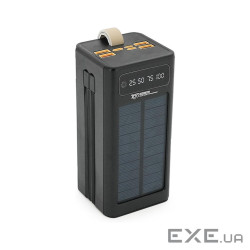 Powerbank 7GO GPW-01 50000mAh, Solar, Fast charge PD22.5W, Li-pol, LCD Display, Вхід:Type-C, Виходи: