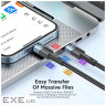 Дата кабель USB-C to USB-C 0.5m 100W black Essager (EXCTT1-XCB01)