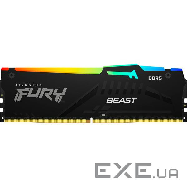 Модуль пам'яті KINGSTON FURY Beast RGB EXPO Black DDR5 6000MHz 16GB (KF560C30BBEA-16)