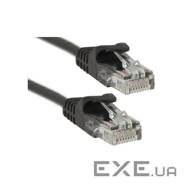 Патч корд PowerPlant cat.5e, UTP, 7 м, черный (CA911622)