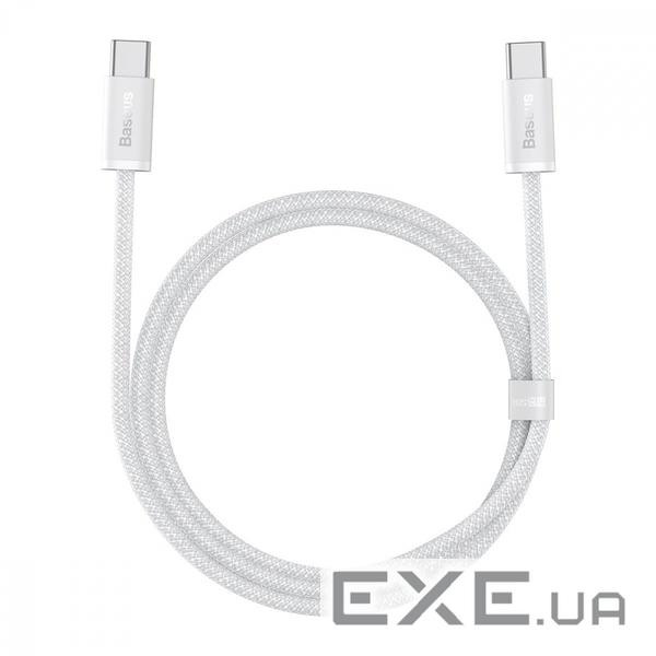 Кабель BASEUS Dynamic Series Fast Charging Data Cable Type-C to Type-C 100W 1м White (CALD000202)