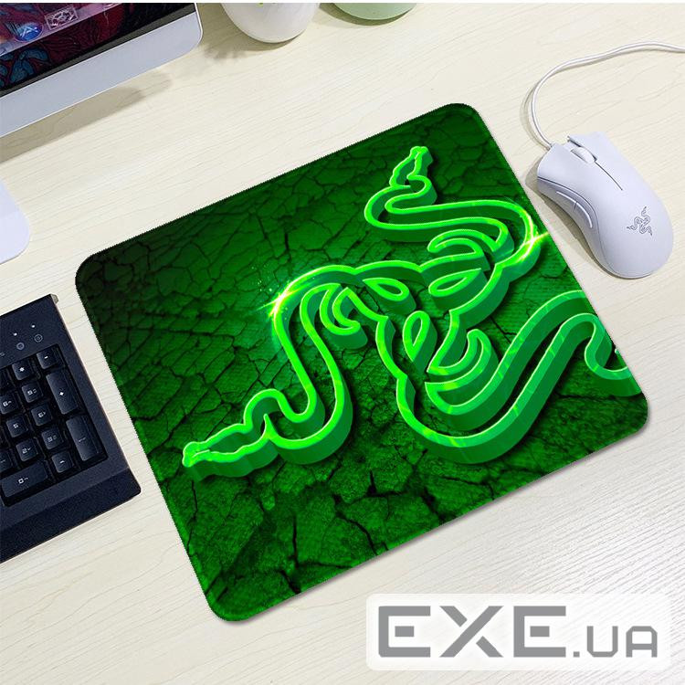Килимок 200*240 тканинний RAZER 4, товщина 2 мм, колір Green, Пакет (YT-RZ4) (YT-RZ4)