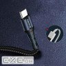 Дата кабель USB 2.0 AM to USB-C 1.0m nylon black ColorWay (CW-CBUC045-BK)
