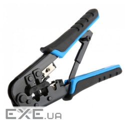 Інструмент Merlion RJ-45 (8P8C), RJ-12/11 (6P6C), 4P/6P/8P, з храповиком (YT-HT-5684R / 15 (HT-568R)