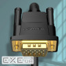 Кабель VGA 15M-15M, 3.0 м, з феритами, чорний Vention (DAEBI)