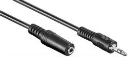 Кабель Lucom аудіо-подовжувач Jack 3.5mm 3pin M/F 2.0m,AUX D=4.0mm (25.02.5004-1)