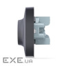 Розетка Videx BINERA 2ая с заземлением черн (VF-BNSK2G-BG)