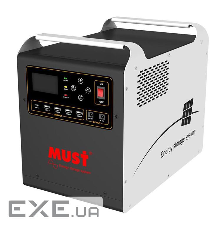 Must HBP1800-2024OS 2560W LiFePO4 LCD, 24VDC, PV / 60A MPPT, 230V &plusmn,5%, (HBP1800--2024OS)