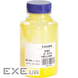 Тонер OKI C310/330/510/530, Glossy, 60г Yellow AHK (1501448)