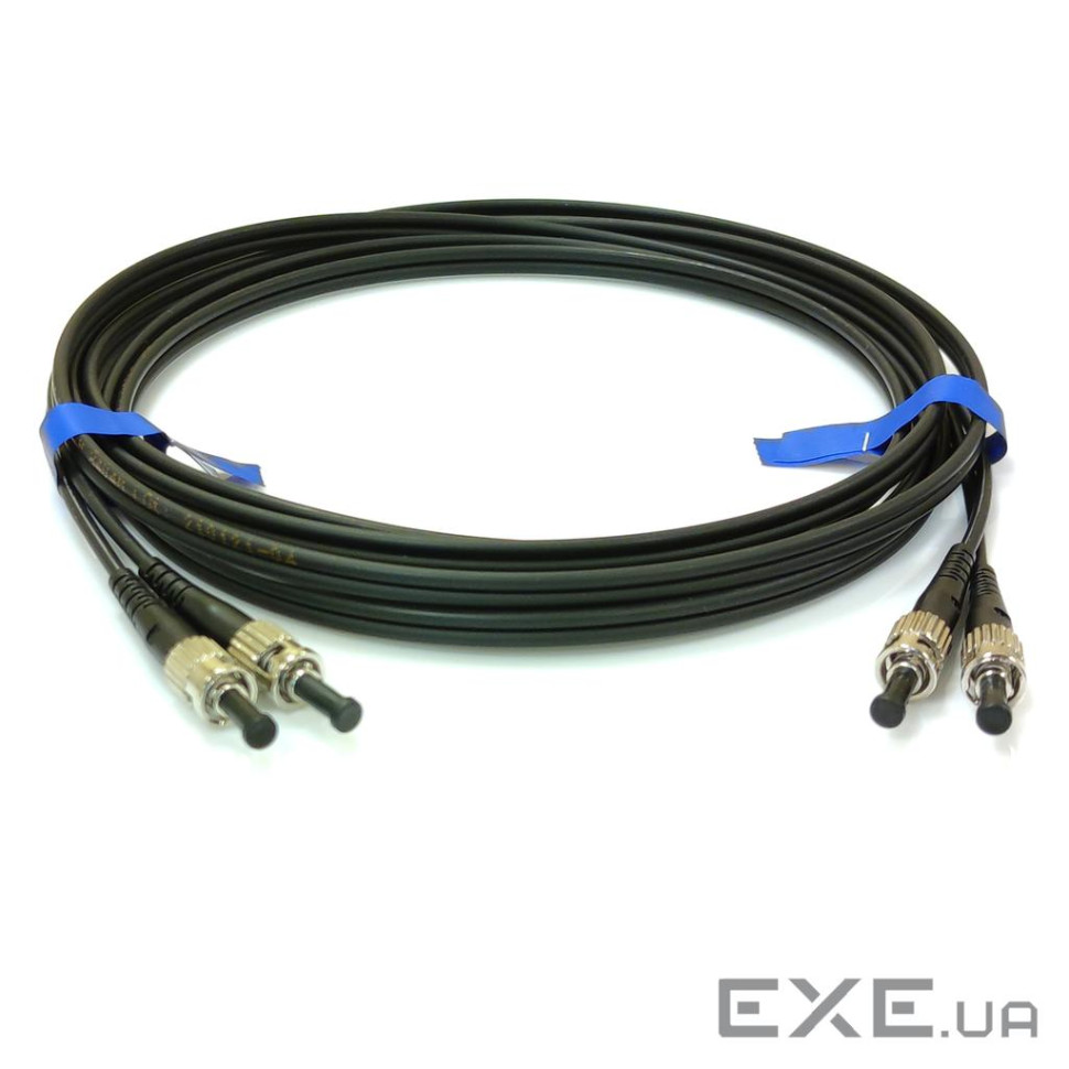 Патчкорд ST / UPC-ST / UPC MM (G50-OM3) 2м чорний Duplex (UPC-2STST(MM)D(ON)BK)