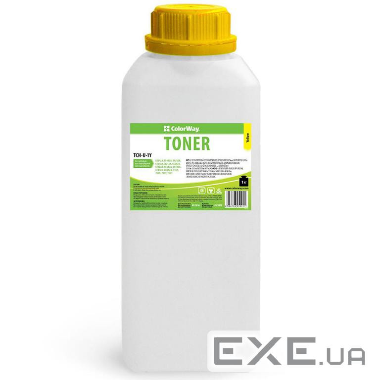 Тонер HP CLJ Universal color Yellow 1kg ColorWay (TCH-U-1Y)