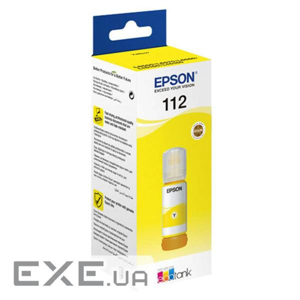 Контейнер з чорнилом Epson 112 EcoTank Pigment Yellow ink (C13T06C44A)
