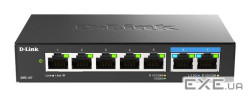 Комутатор D-Link DMS-107/E 2x2.5GE, 5xGE, Некерований
