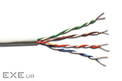 Кабель DIGITUS кат. 6 UTP, 305m, AWG 23/1, PVC, сірий (ACU-4611-305)