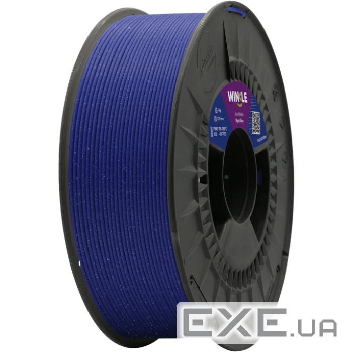 Пластик (Filament) WINKLE PLA HD 1кг, 1.75мм, блискучий, синя ніч (PHD01000175AZUNOCWNK)