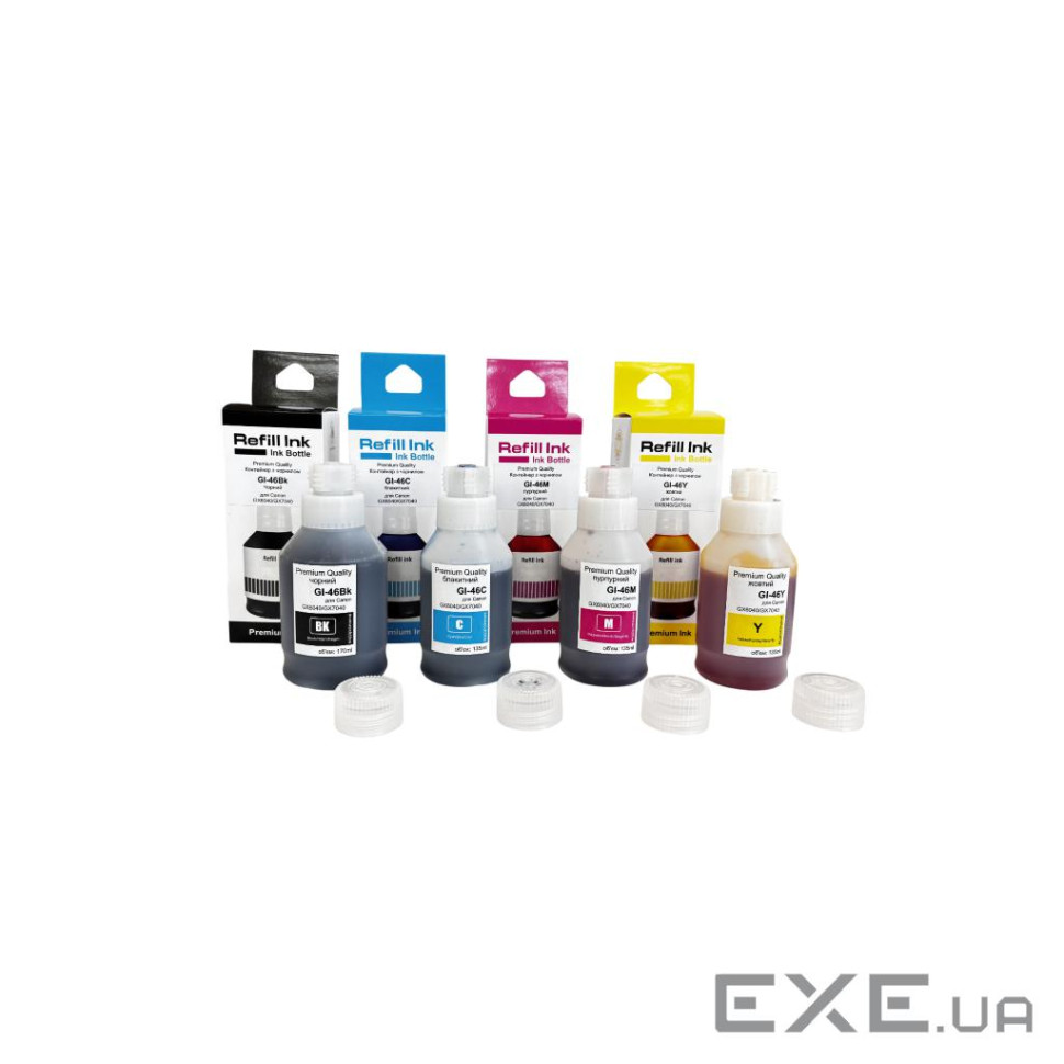 Чорнило Premium Quality Canon GI-46 SET B170ml, C/M/Y 135ml SmartFill (70264945)