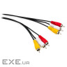 Кабель мультимедійний 3xRCA M to 3xRCA M 1.8m Vinga (VCP3RCA1.8)