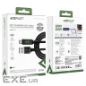 Кабель ACEFAST C7-04 USB to Type-C 3A, 1.2m, nylon, zinc connectors, LED, Black (6974316282785)