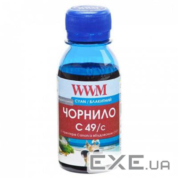 Чорнило WWM Canon GI-490 100г Cyan (C49/C-2)
