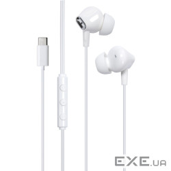 Навушники Vention Echo Lite USB-C In-Ear Wired White (GBBWAV)