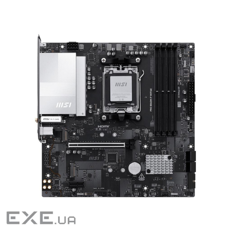 Материнська плата MSI Pro B840M-P WiFi6E